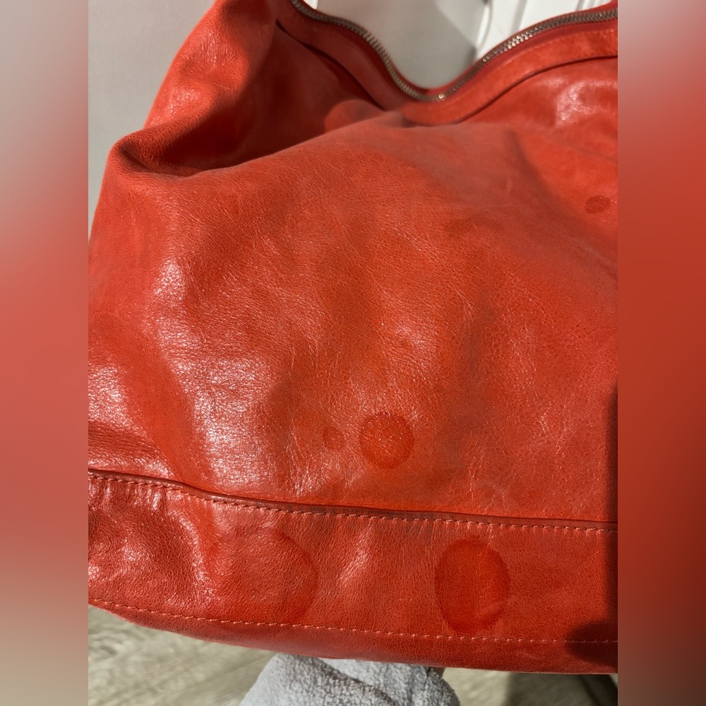 Authentic BALENCIAGA Giant Day Bag with mirror Red/Orange - Picture 13 of 16
